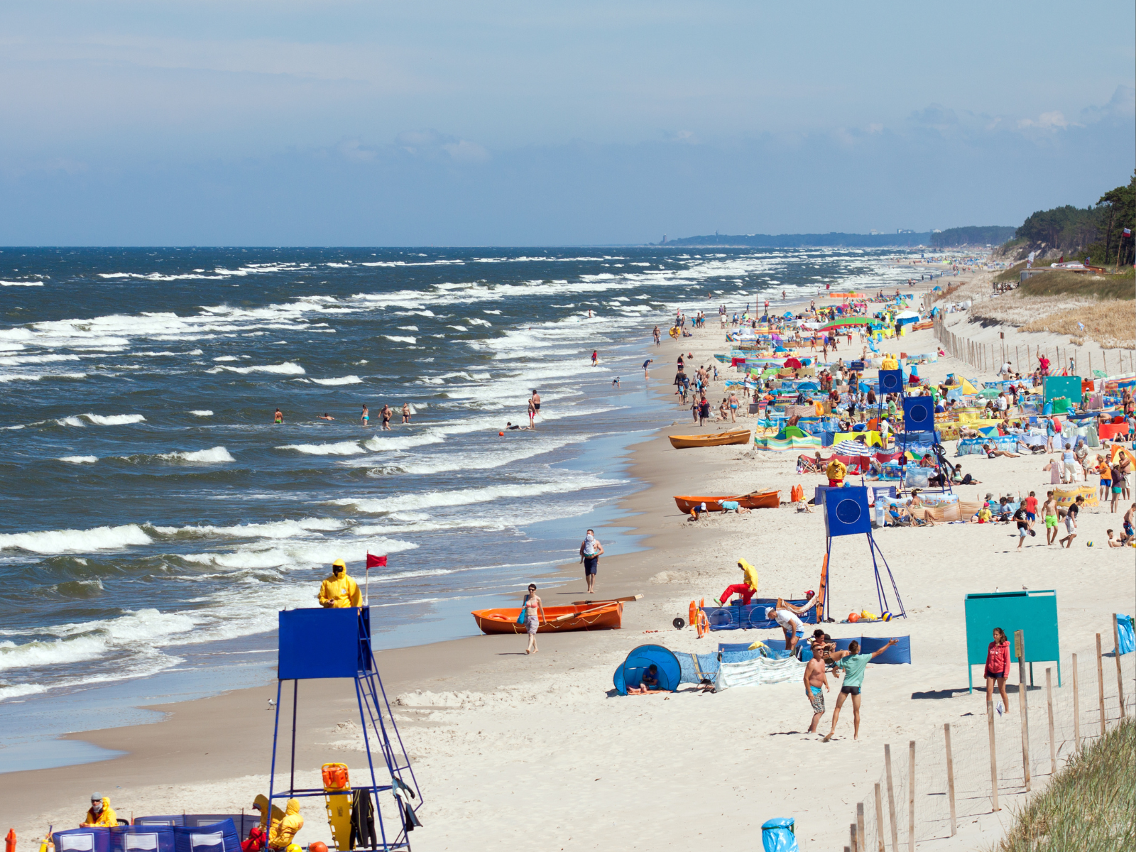 scena na plaży