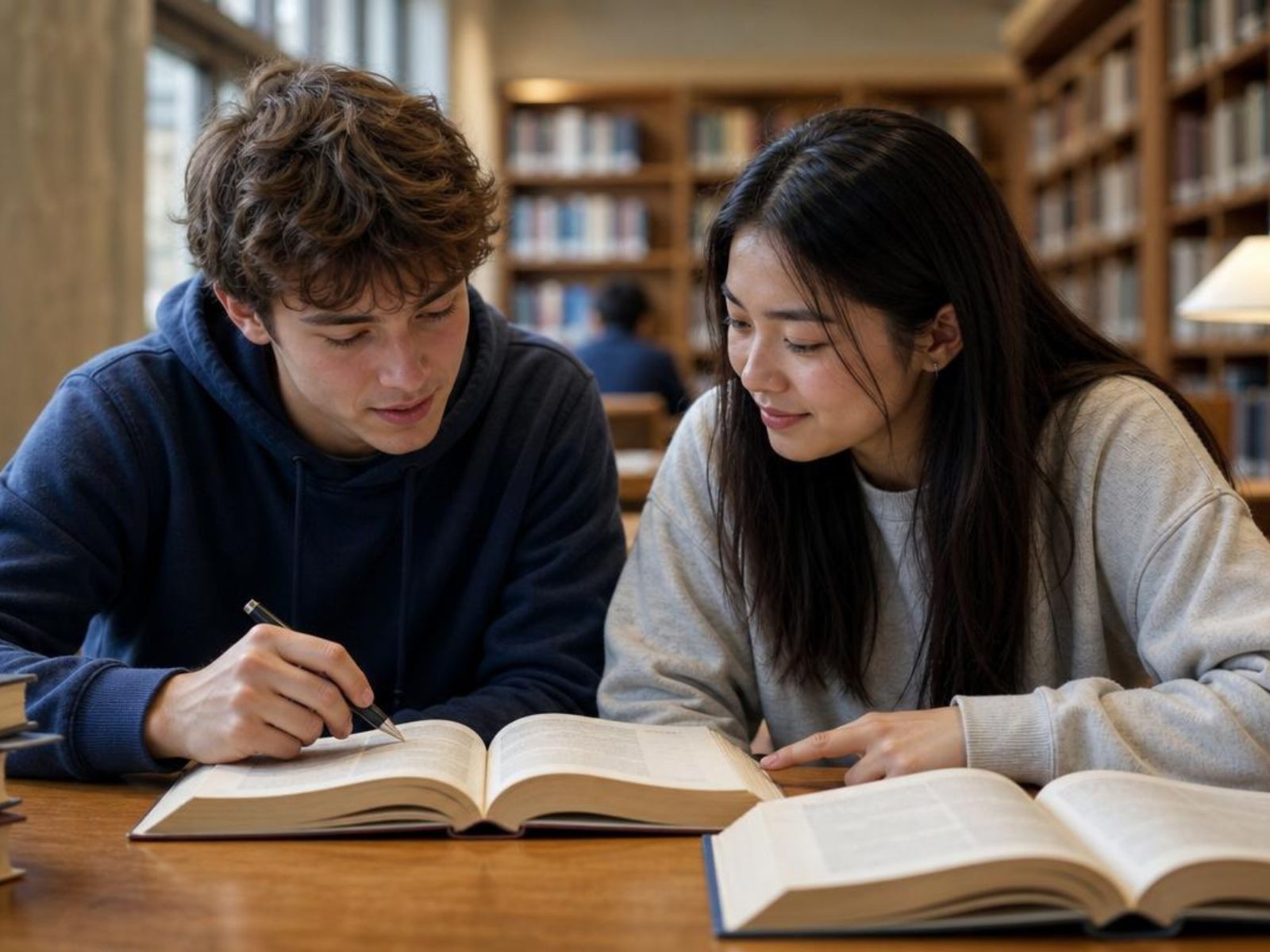 korepetycje, nauka w bibliotece