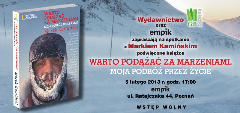 Zapraszamy na spotkanie z Markiem Kamińskim w Poznaniu!