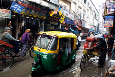 Przejedź się autorikszą w New Delhi
