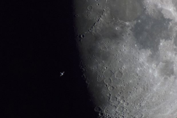 ISS Terminator Moon © Daniel Fernandez Caxete