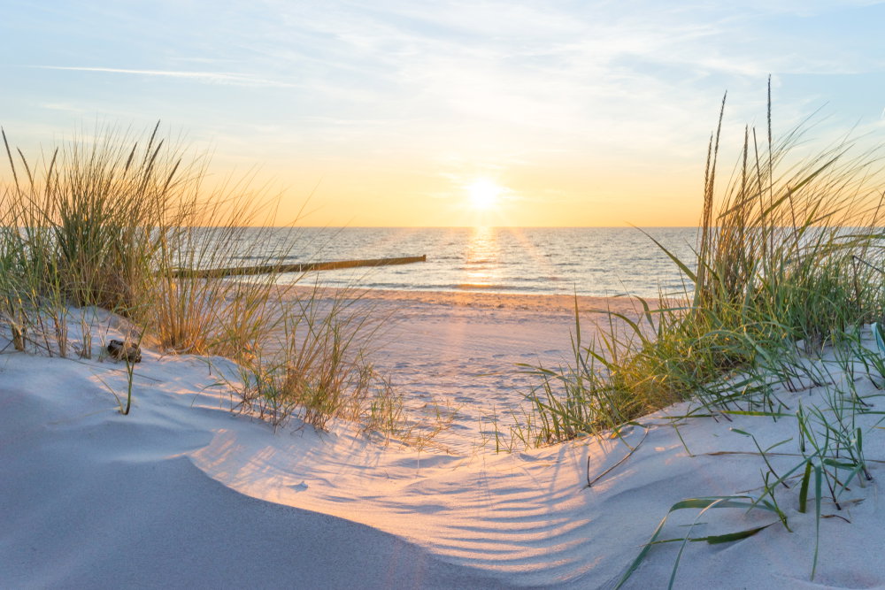 Sunset,At,The,Baltic,Sea,Beach