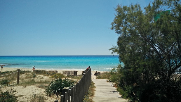Playa Migjorn - biały piasek i spokój