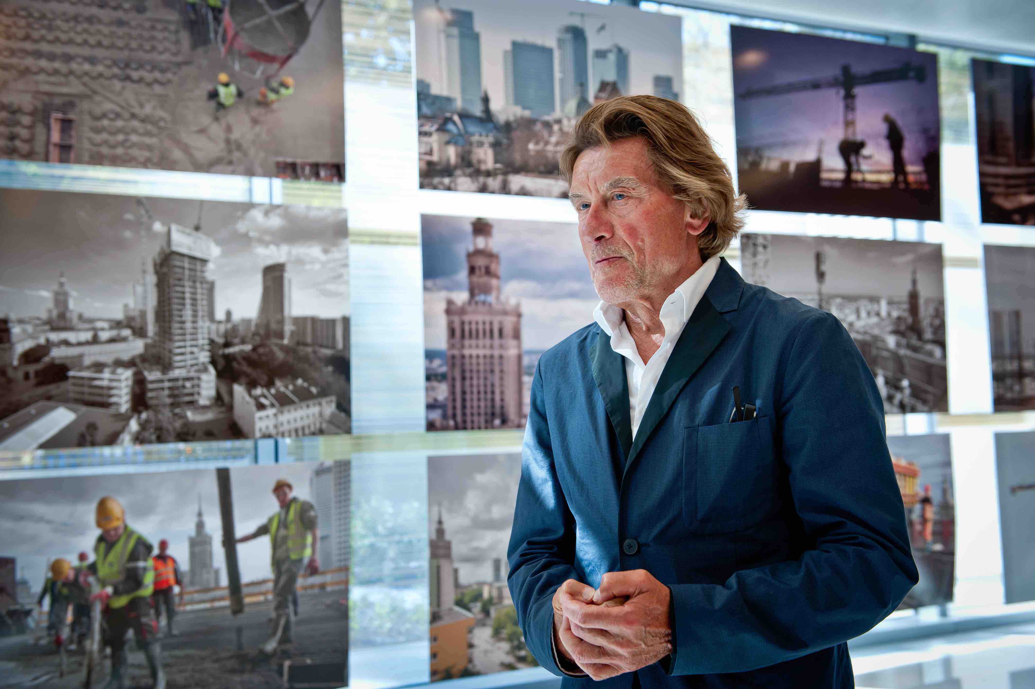 Helmut Jahn, światowej sławy architekt , odwiedził Warszawę