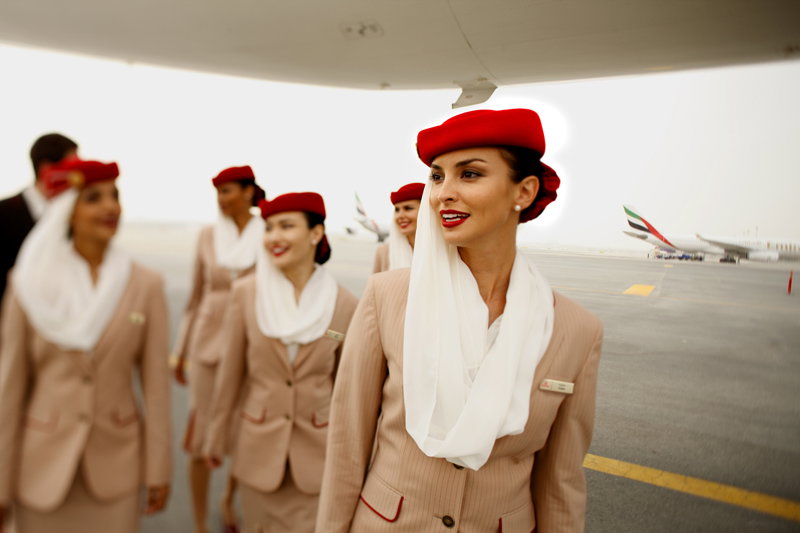 Sekerty urody stewardess Emirates