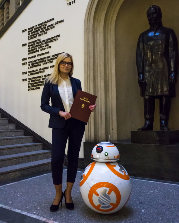 Studentka AGH zbudowała robota z „Gwiezdnych Wojen”. Moc jest z nią!