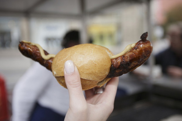 Oryginalna turyńska pieczona kiełbaska