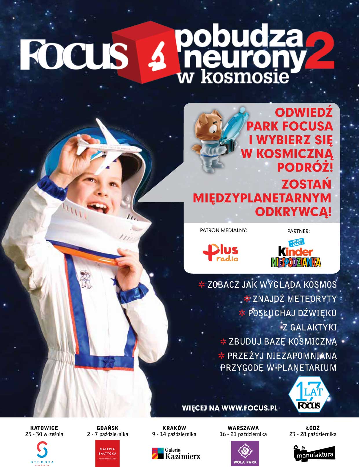 W Polskę ruszyło mobilne centrum nauki magazynu Focus! Tym razem badamy wszystko, co związane z kosmosem!