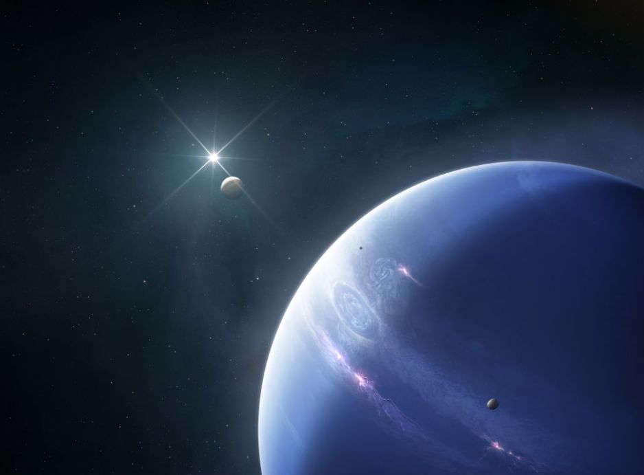 Neptun ciekawostki. Na tej planecie diamenty spadają z nieba! Co wiemy o ósmej planecie Układu Słonecznego? (fot. Tobias Roetsch/Future Publishing via Getty Images)