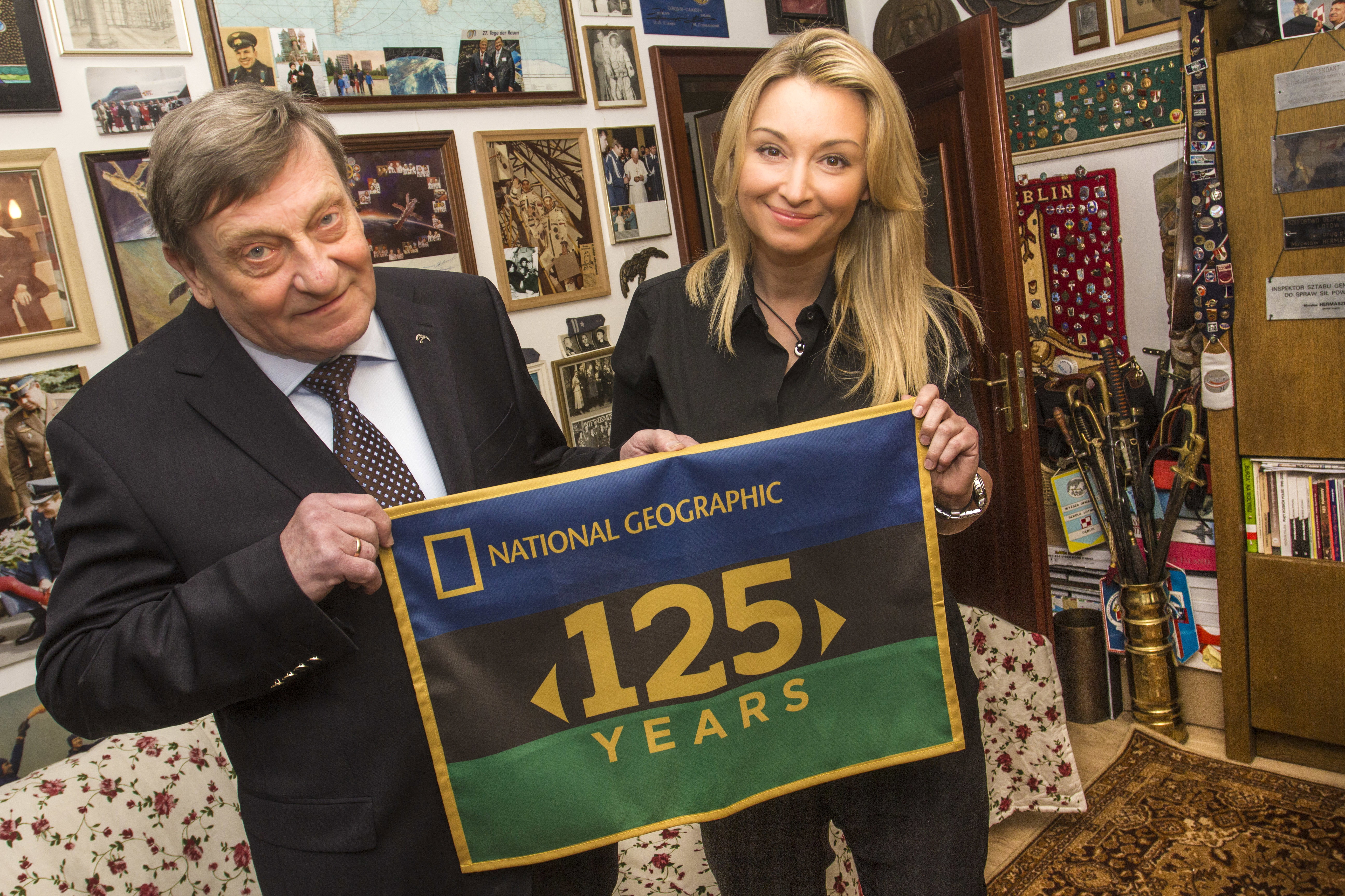Mirosław Hermaszewski i Martyna Wojciechowska