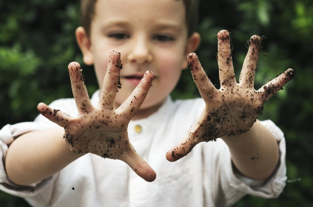 Young,Boy,With,Dirty,Hands