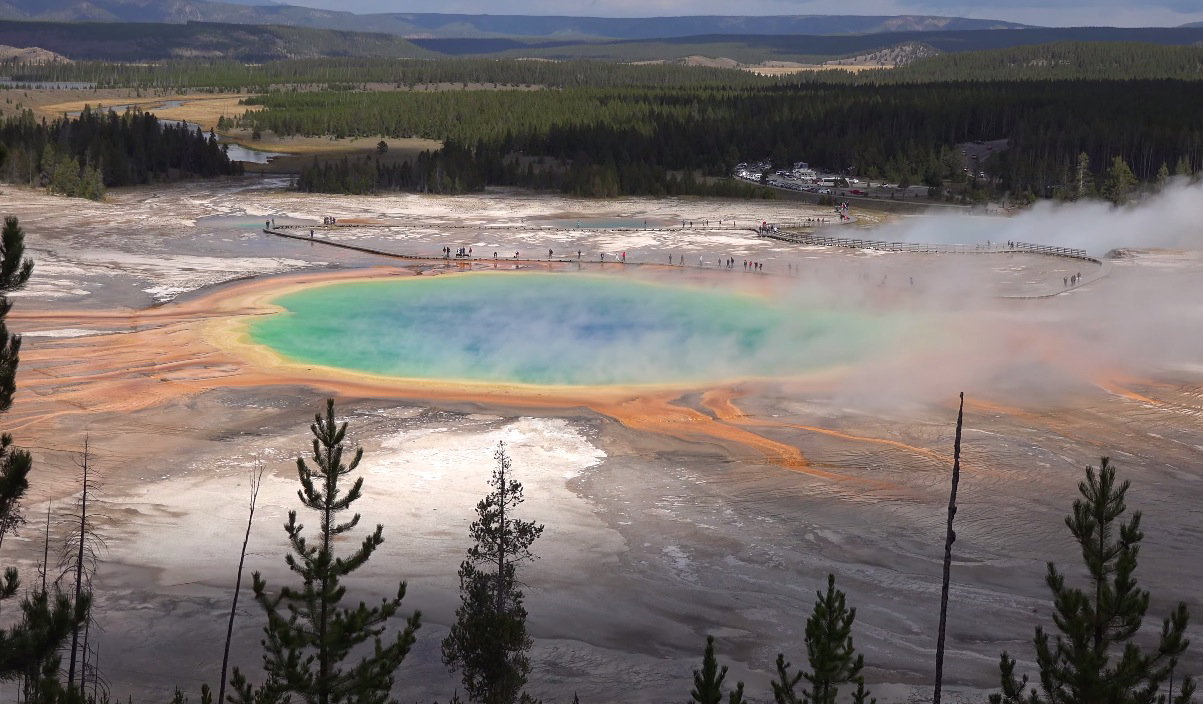 Yellowstone z kamery drona