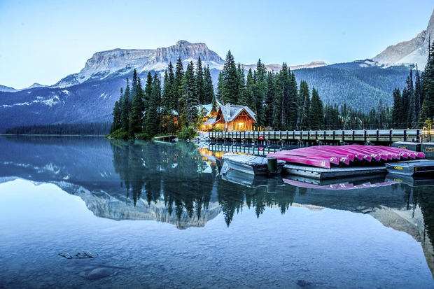 Emerald Lake w Parku Narodowym Yoho