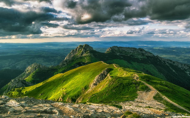 Giewont podczas wędrówki na Kope Kondracką
