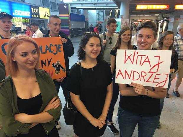 Powitanie Andrzeja Bargiela