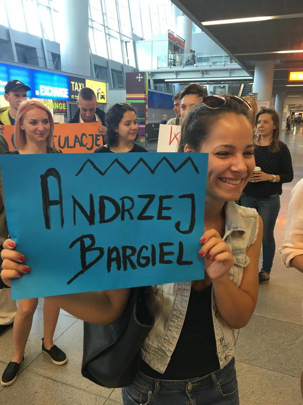 Powitanie Andrzeja Bargiela