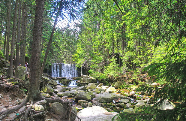 Karkonosze, Dziki wodospad