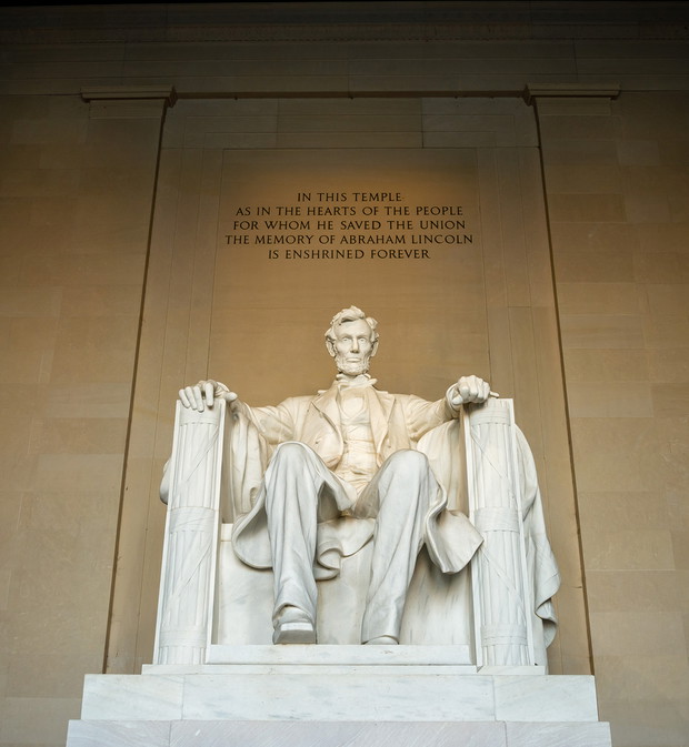 9. Posąg Abrahama Lincolna (Lincoln Memorial) Waszyngton, USA