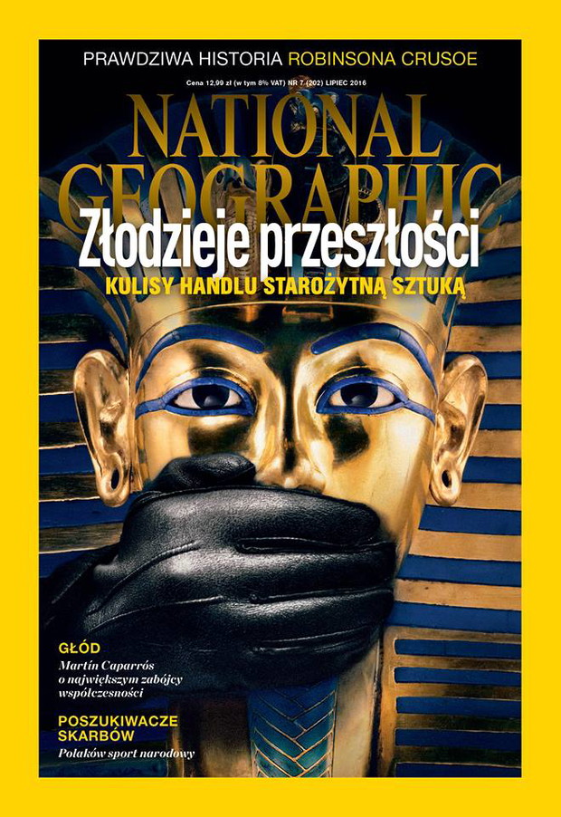 GrandFront 2016: wyróżnienie w kategorii Hobby, National Geographic Polska nr 7/2016 Złodzieje przeszłości (Tutenchamon)