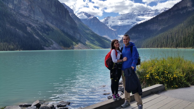Miłość w podróży. Lake Louise, Kanada