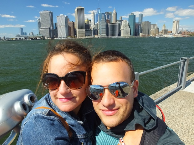 Miłość w podróży. Widok na Manhattan