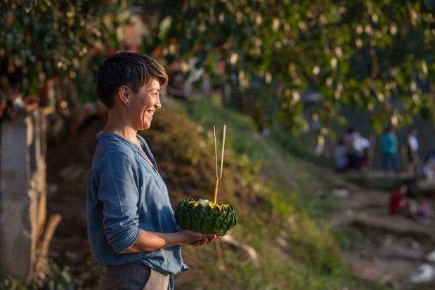 Loy Krathong - święto obchodzone podczas pełni księżyca w Chiang Mai