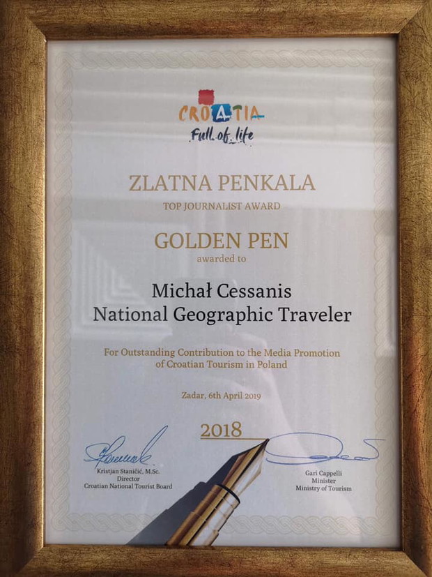Michał Cessanis ze Złotym Piórem