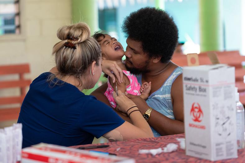 Epidemia odry na Samoa zabiła już 70 osób (fot. Getty Images / Stringer)