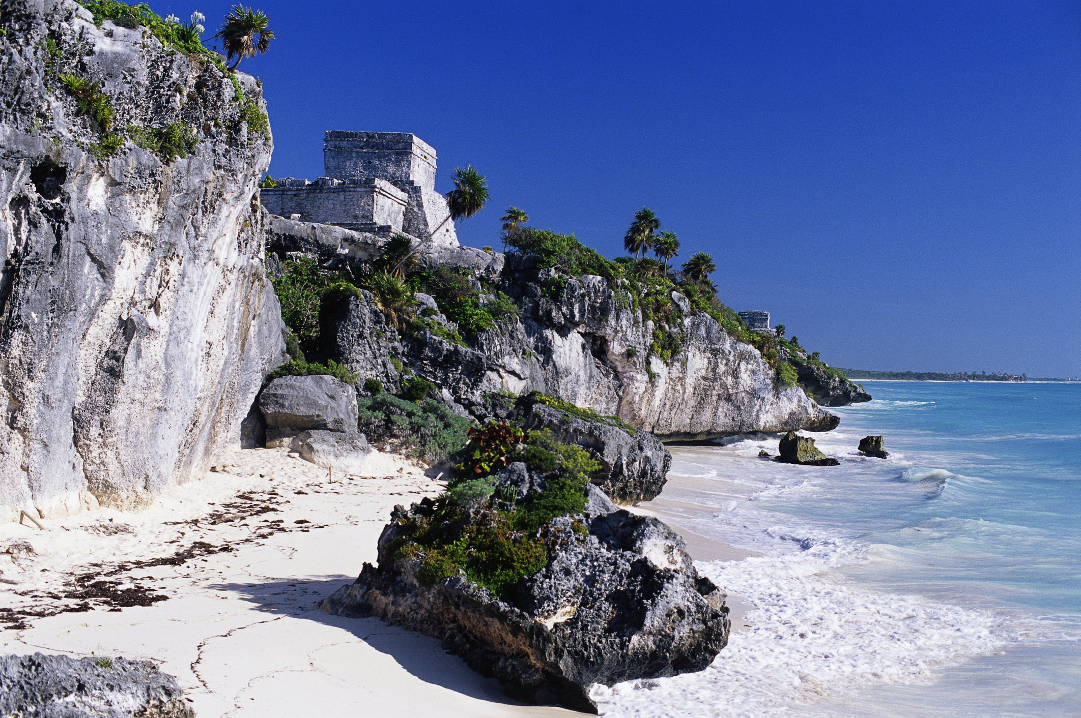 Świątynia El Castillo Mayan w Ruinas de Tulum fot. Getty Images
