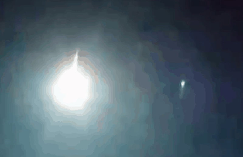 Meteor fot. Komplo Teolireri/Twitter