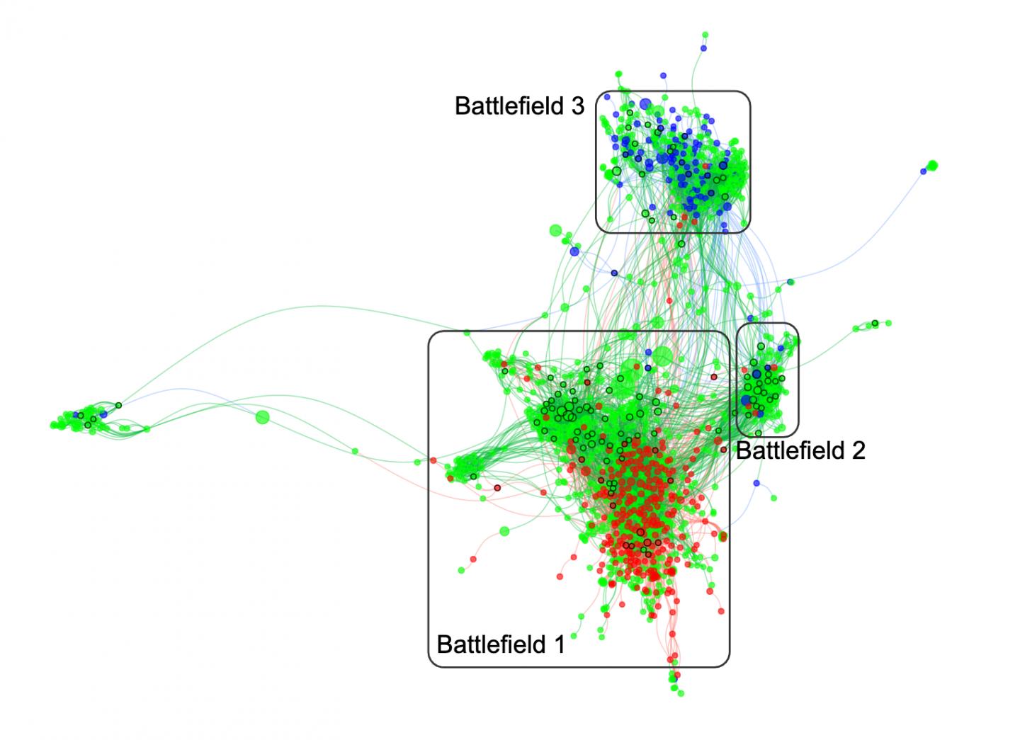 Mapa wojny o szczepionki fot.  Neil Johnson