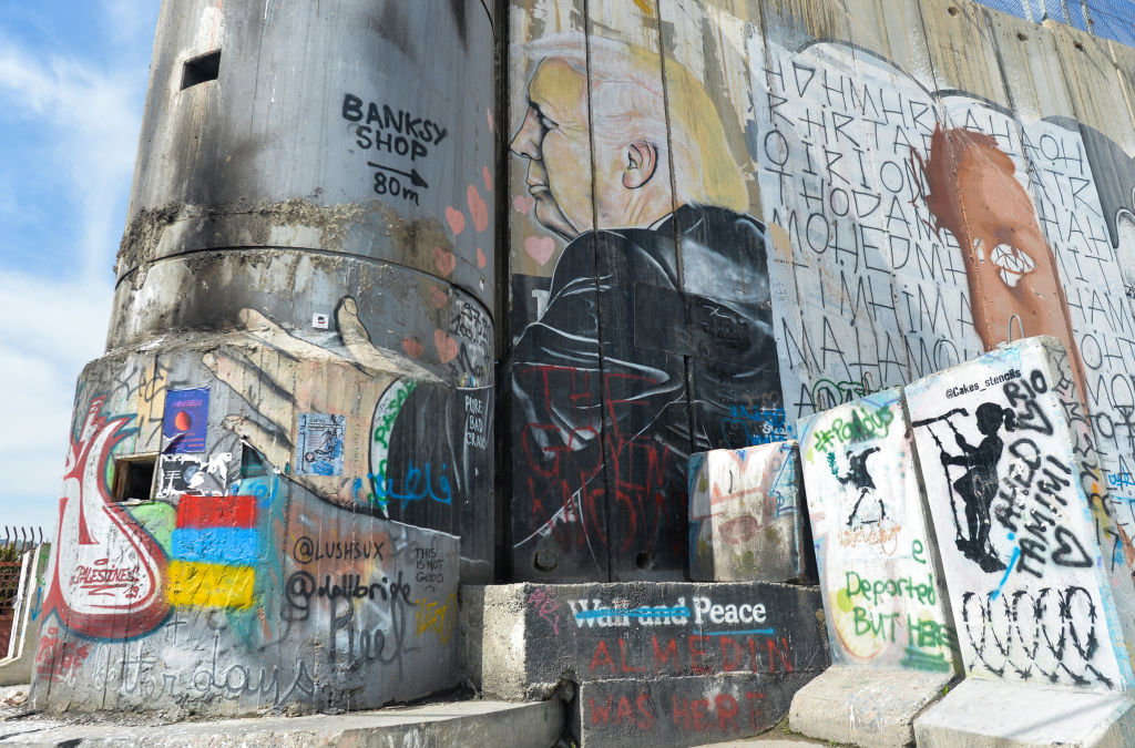 Mural w Betlejem fot. Getty Images