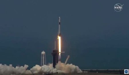 Dragon wystartował fot. NASA