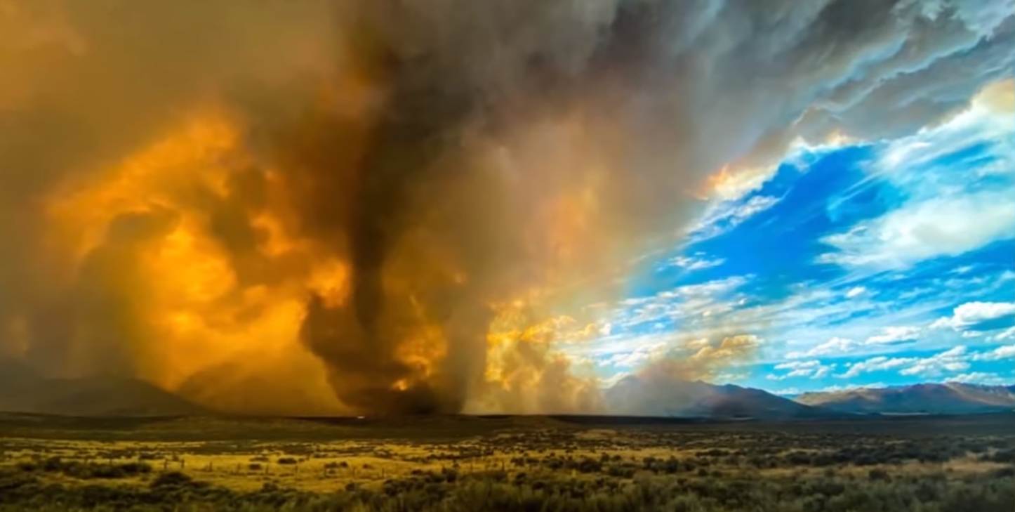 Ogniste tornado w Kaliforni fot. ABC/YT