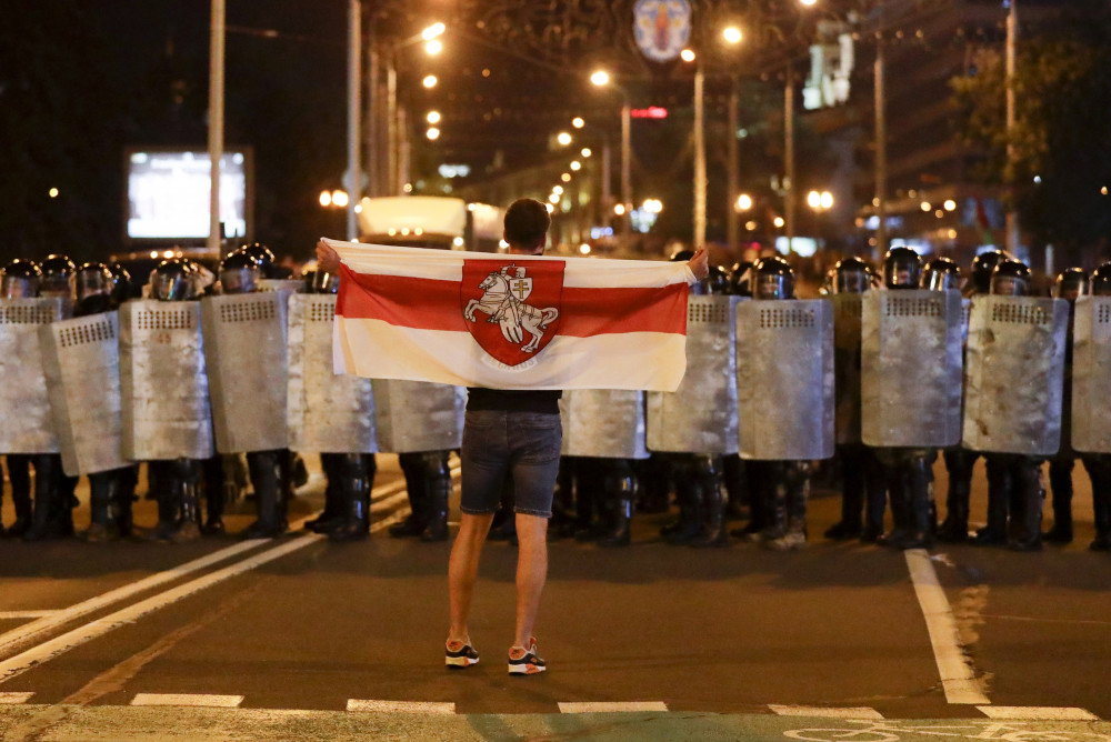 Protesty na Białorusi, 9 sierpnia 2020 r.