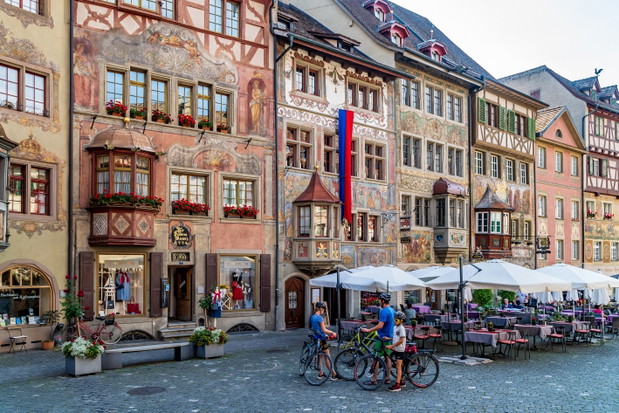 Wykusze w Stein am Rhein