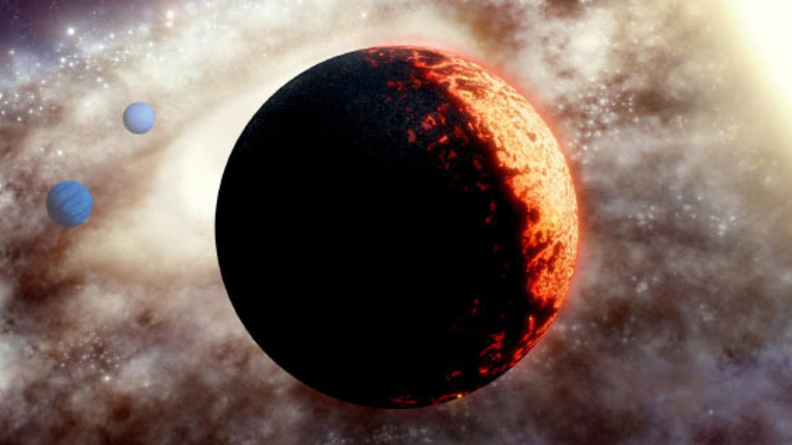 Powierzchnia planety jest ekstremalnie gorąca (fot. Adam Makarenko / W.M. Keck Observatory)