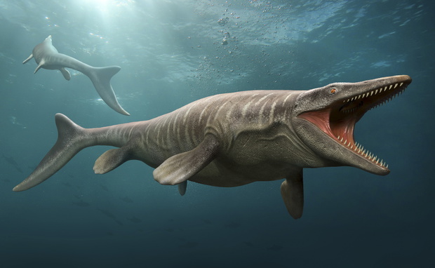 Mozazaur – wielkość tego morskiego gada robi wrażenie! W czasach dinozaurów to mozazaury rządziły morzami (fot. Getty Images)
