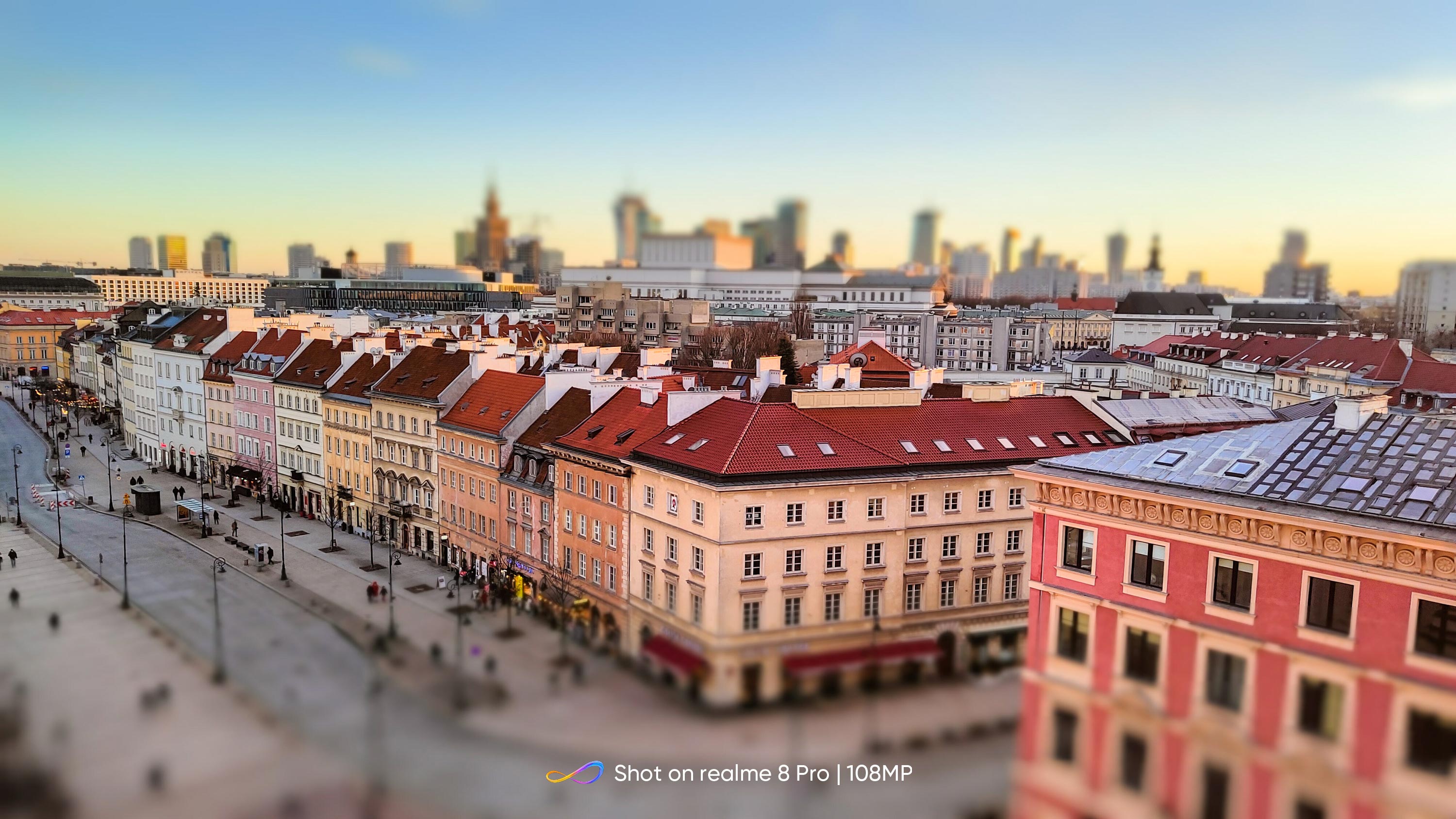 zdjęcie wykonane w trybie tilt shift