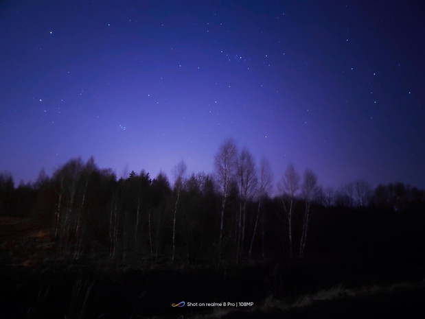 zdjęcie wykonane w trybie starry mode