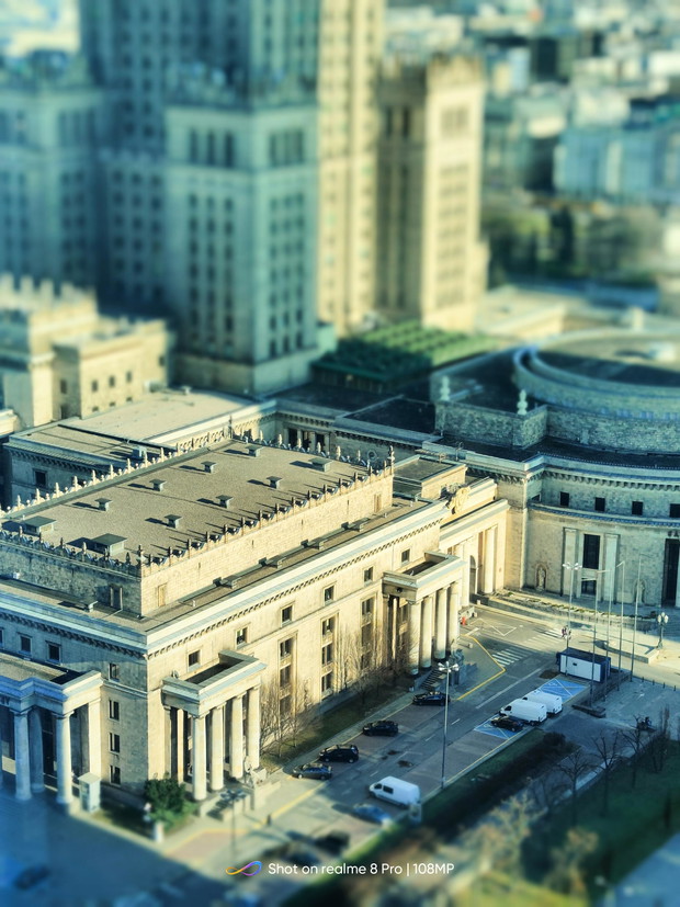 zdjęcie wykonane w trybie tilt shift