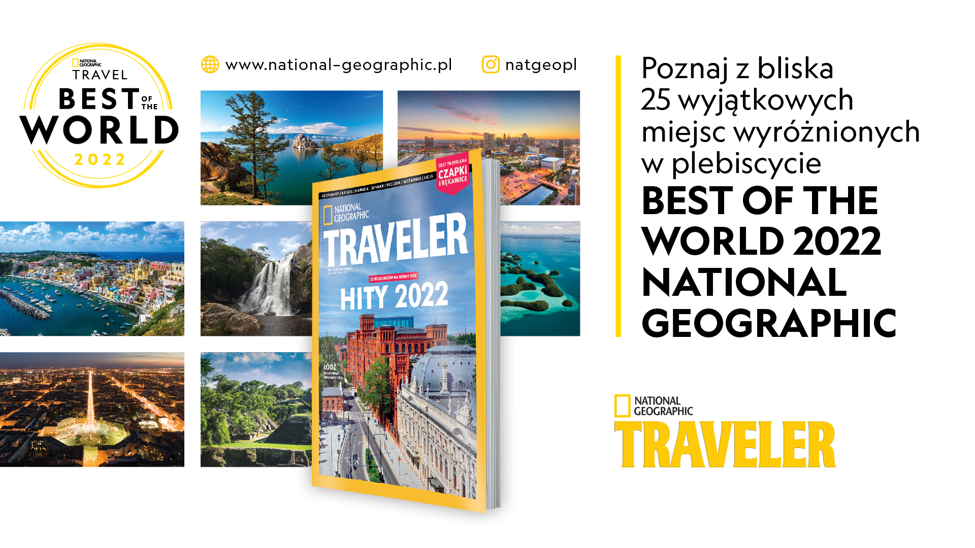 Poznaj z bliska 5 wyjątkowych miejsc wyróżnionych w plebiscycie BEST OF THE WORLD 2022 NATIONAL GEOGRAPHIC