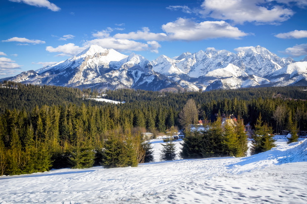 Vacations in Poland - High Tatra Mountains in winter