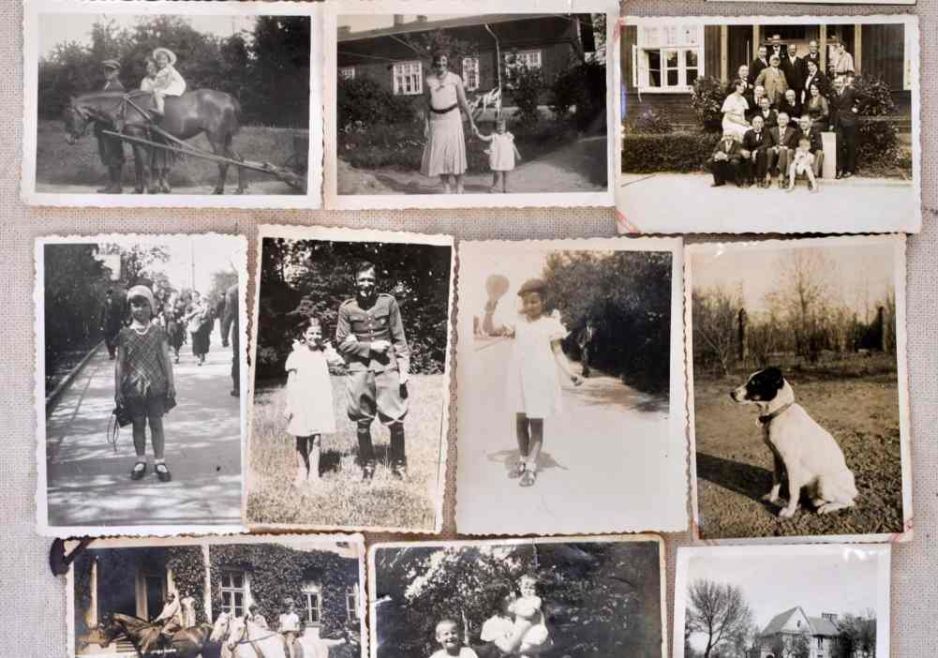 Kolaż zdjęć rodziny Romanowskich sprzed II wojny światowej fot. DERMOT TATLOW