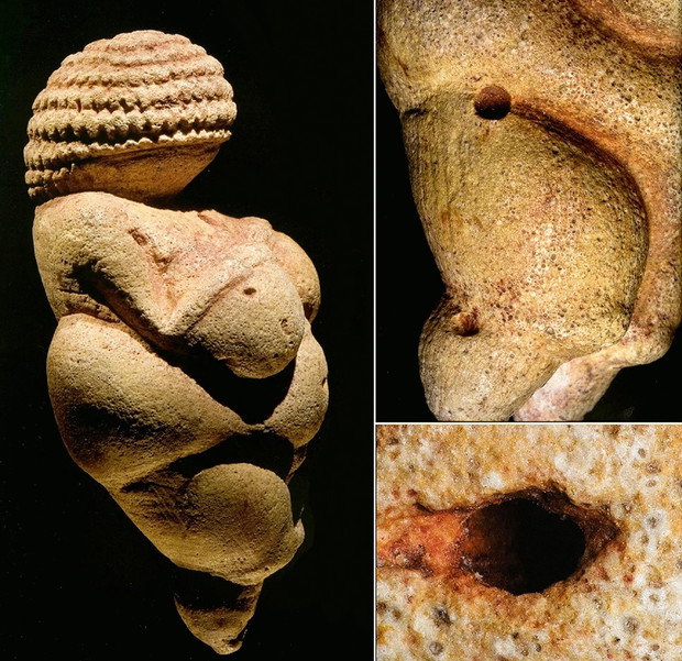 Mikrostruktura Wenus z Willendrofu (fot. Lois Lammerhuber)
