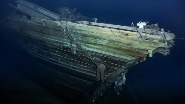 Wrak Endurance (fot. Falklands Maritime Heritage Trust, National Geographic)