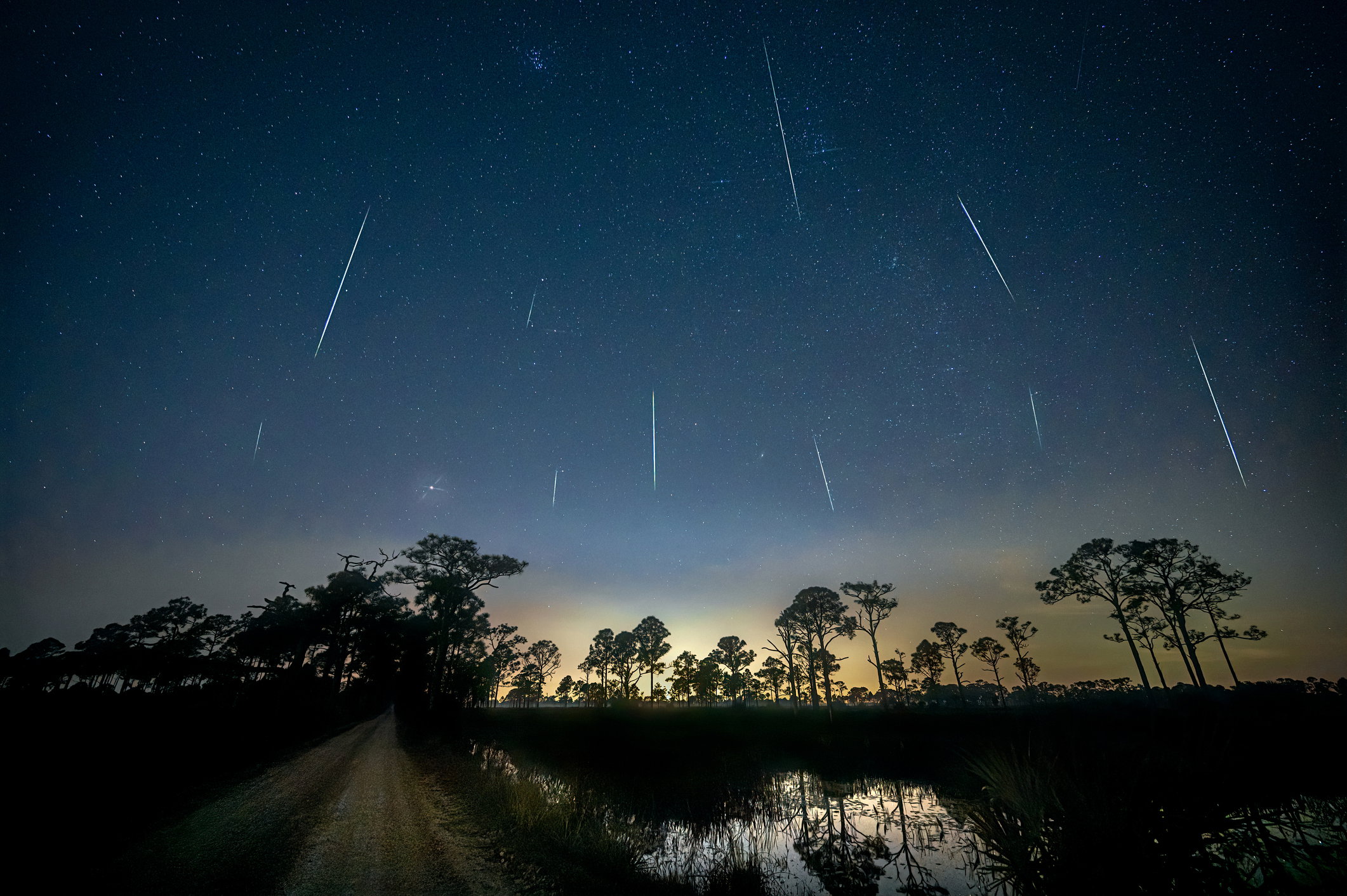 Geminidy – zimowy rój meteorów. Kiedy i jak je obserwować na nocnym niebie? (fot. Getty Images)