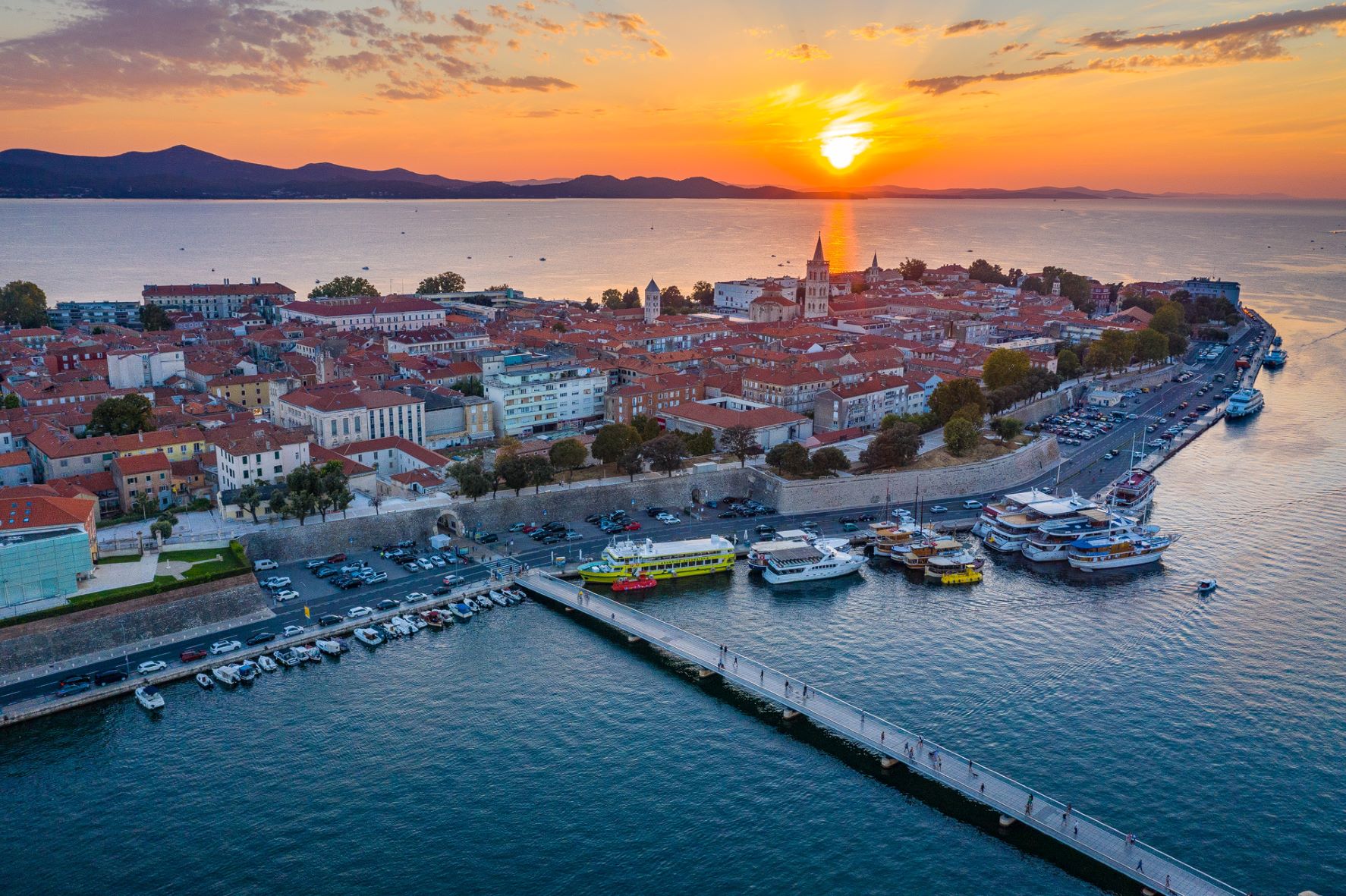 Zadar, zachód słońca