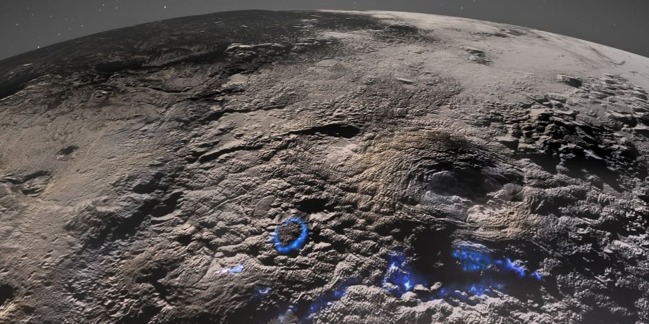 Naukowcy potwierdzili, że na Plutonie znajdują się gigantyczne lodowe wulkany. „Mogą ciągle być aktywne” (fot. NASA/Johns Hopkins University Applied Physics Laboratory/Southwest Research Institute/Isaac Herrera/Kelsi Singer)