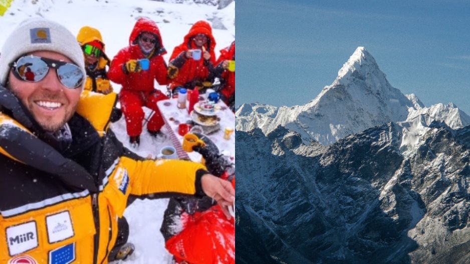 To był podwieczorek na rekordowo wysokim poziomie. Miejsce przyjęcia: okolice Mount Everest